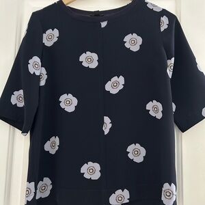 Floral Navy Top